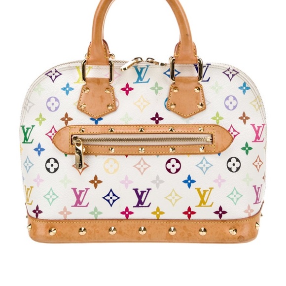 Louis Vuitton Handbags - Louis Vuitton Multicolor Monogram Alma BB Satchel in White